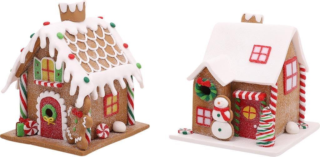 Casette Marzapane "Gingerbread" con Luci