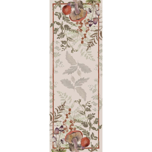 BLANC MARICLO' Runner Foret Enchantee in Cotone 60 x 180 cm