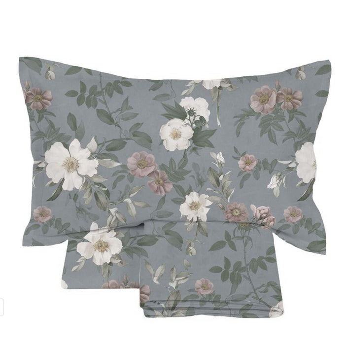 BLANC MARICLÒ Completo Letto 2P " BOW AND FLORAL "