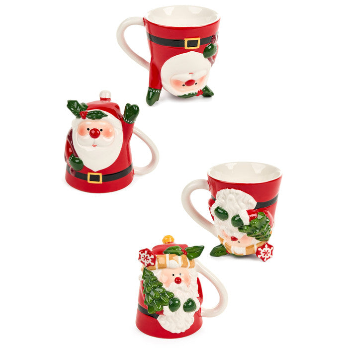 NUVOLE DI STOFFA Tazza Mug Babbo Natale in Ceramica