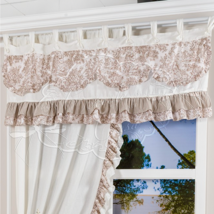 L. ETOILE BEIGE VALANCE 150X60CM