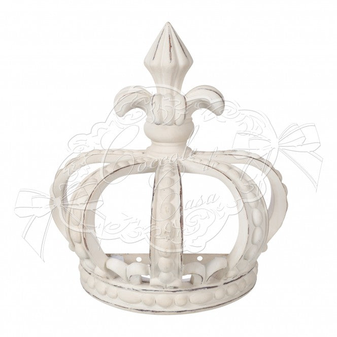 COCCOLE DI CASA Corona Cielo Crown Con Giglio In Resina Crema