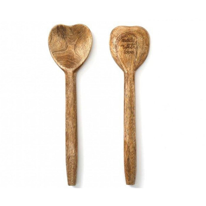 BOLTZE Set 2 Mestoli Cuore Made With Love In Legno