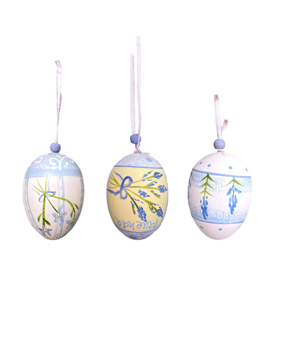 Painted pendant egg decoration