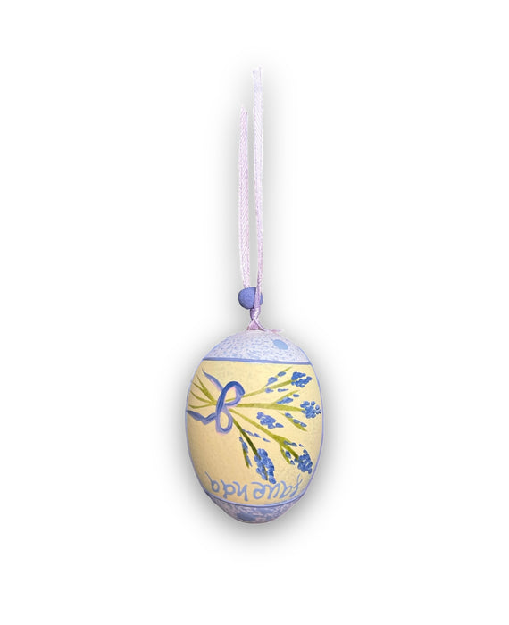 Painted pendant egg decoration